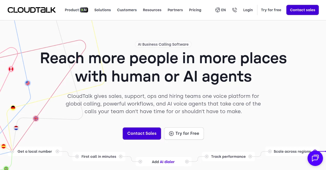 Screenshot of CloudTalk – An AI tool in the ,AI Customer Service Assistant ,AI Analytics Assistant ,AI CRM Assistant ,AI Voice Assistants  category, showcasing its interface and key features.