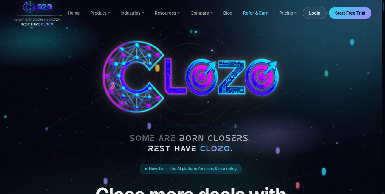 Screenshot of Clozo – An AI tool in the ,AI Sales Assistant ,AI Analytics Assistant ,AI Customer Service Assistant ,AI CRM Assistant  category, showcasing its interface and key features.