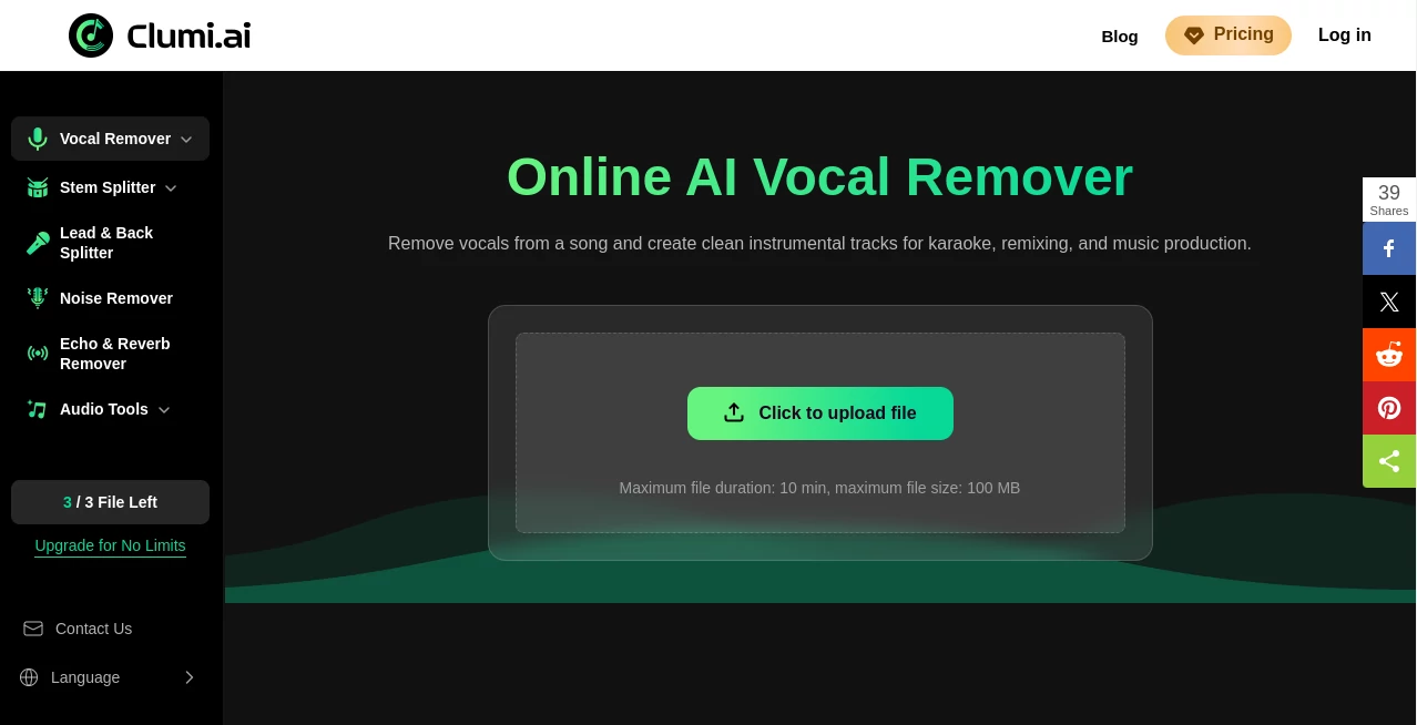 Screenshot of Clumi AI – An AI tool in the ,AI Voice Chat Generator ,AI Chatbot ,AI Character ,AI Productivity Tools  category, showcasing its interface and key features.