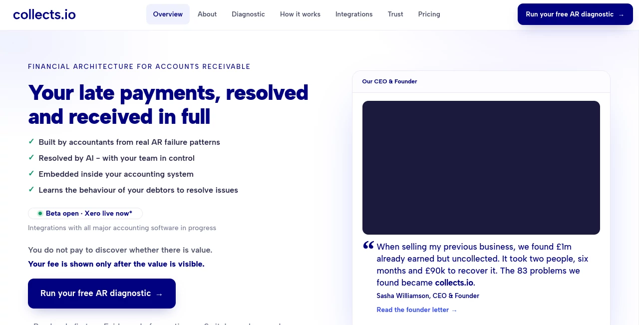 Screenshot of Collects – An AI tool in the ,AI Workflow Management ,AI Accounting Assistant ,AI Customer Service Assistant ,Business  category, showcasing its interface and key features.