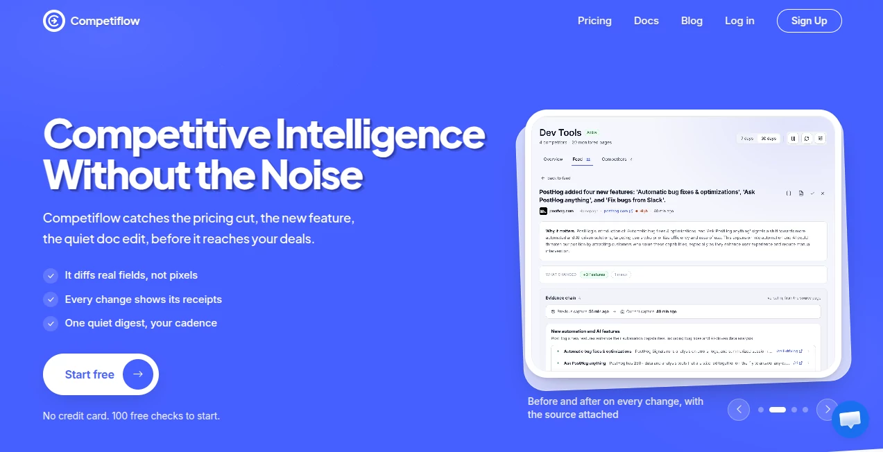 Screenshot of Competiflow – An AI tool in the ,AI Sales Assistant ,AI Productivity Tools ,AI Research Tool ,AI Analytics Assistant  category, showcasing its interface and key features.