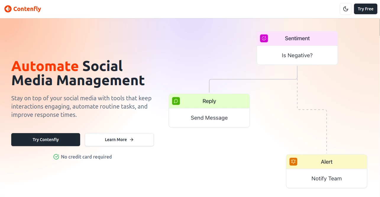 Screenshot of Contenfly – An AI tool in the ,AI Blog Writer ,AI Copywriting ,AI Writing Assistants ,AI Content Generator  category, showcasing its interface and key features.