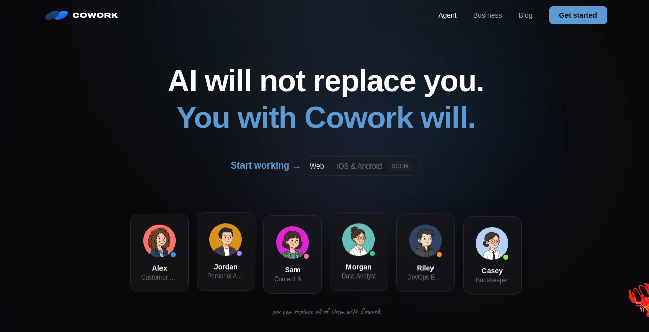 Screenshot of Cowork.ink – An AI tool in the ,AI Workflow Management ,AI Project Management ,AI Productivity Tools ,AI Team Collaboration  category, showcasing its interface and key features.