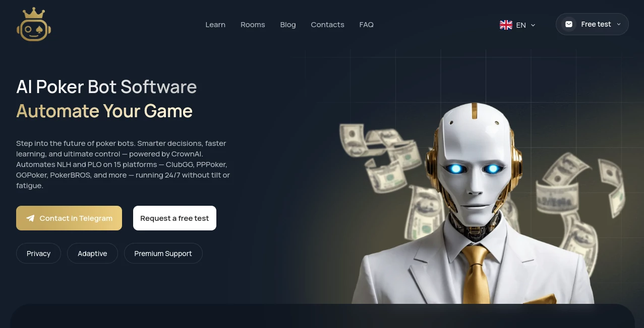 Screenshot of CrownAI – An AI tool in the ,AI Game  category, showcasing its interface and key features.