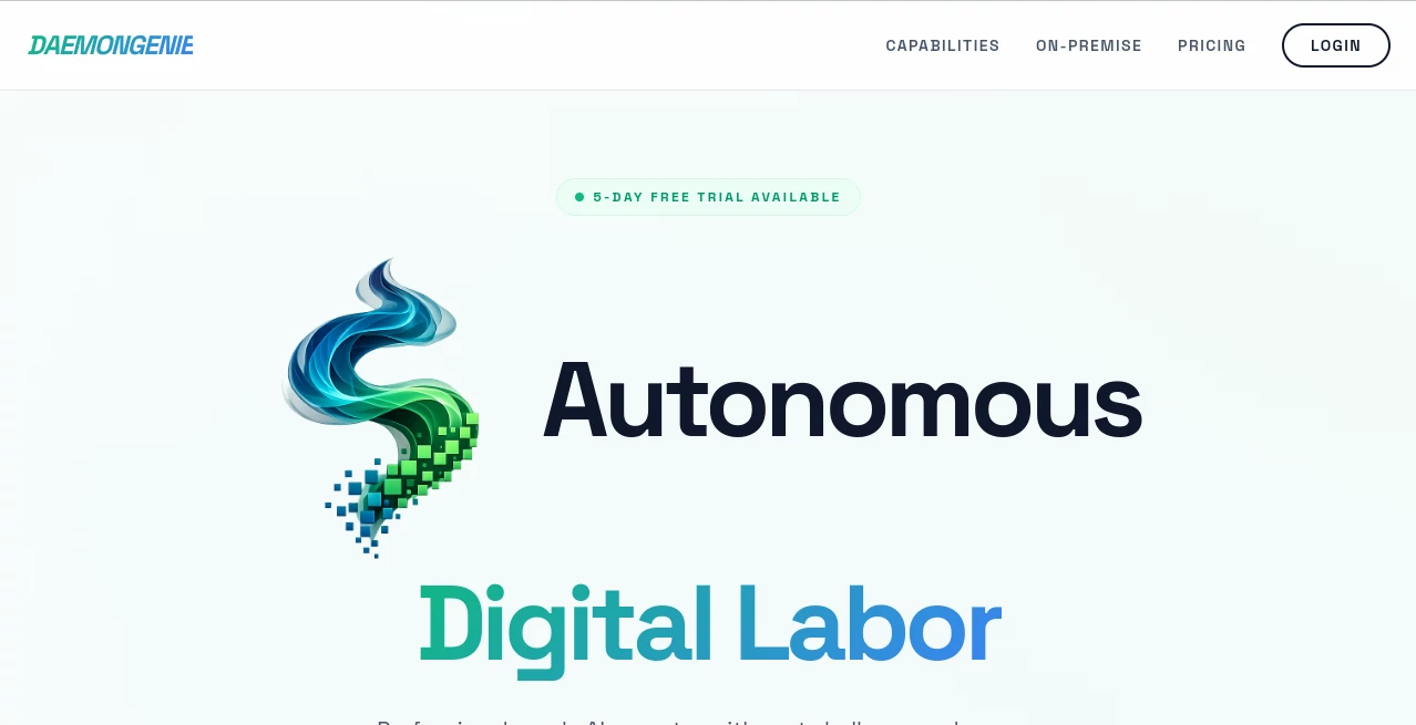 Screenshot of DaemonGenie – An AI tool in the ,AI DevOps Assistant ,AI Code Assistant ,AI Developer Tools ,AI Workflow Management  category, showcasing its interface and key features.