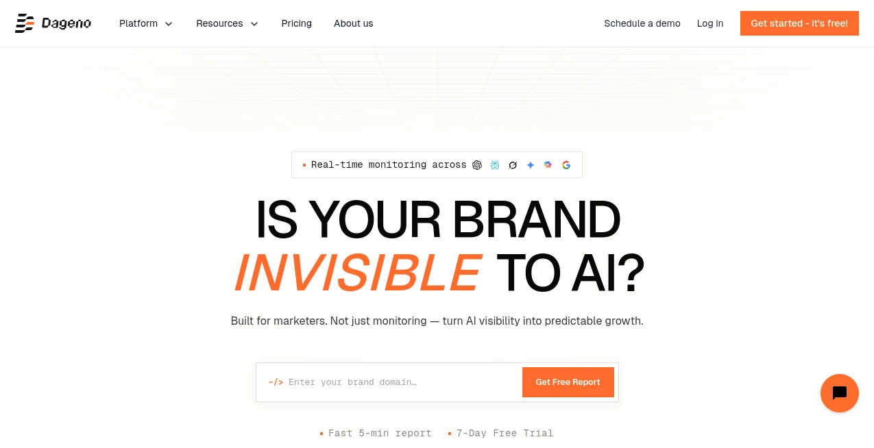 Screenshot of Dageno – An AI tool in the ,AI Content Generator ,AI Marketing Plan Generator ,AI Copywriting ,AI Writing Assistants  category, showcasing its interface and key features.