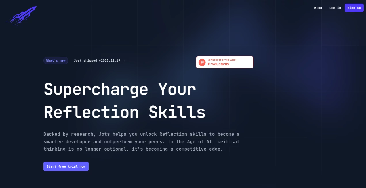 Screenshot of Jots – An AI tool in the ,AI Knowledge Management ,AI Productivity Tools ,AI Coaching ,AI Notes Assistant  category, showcasing its interface and key features.