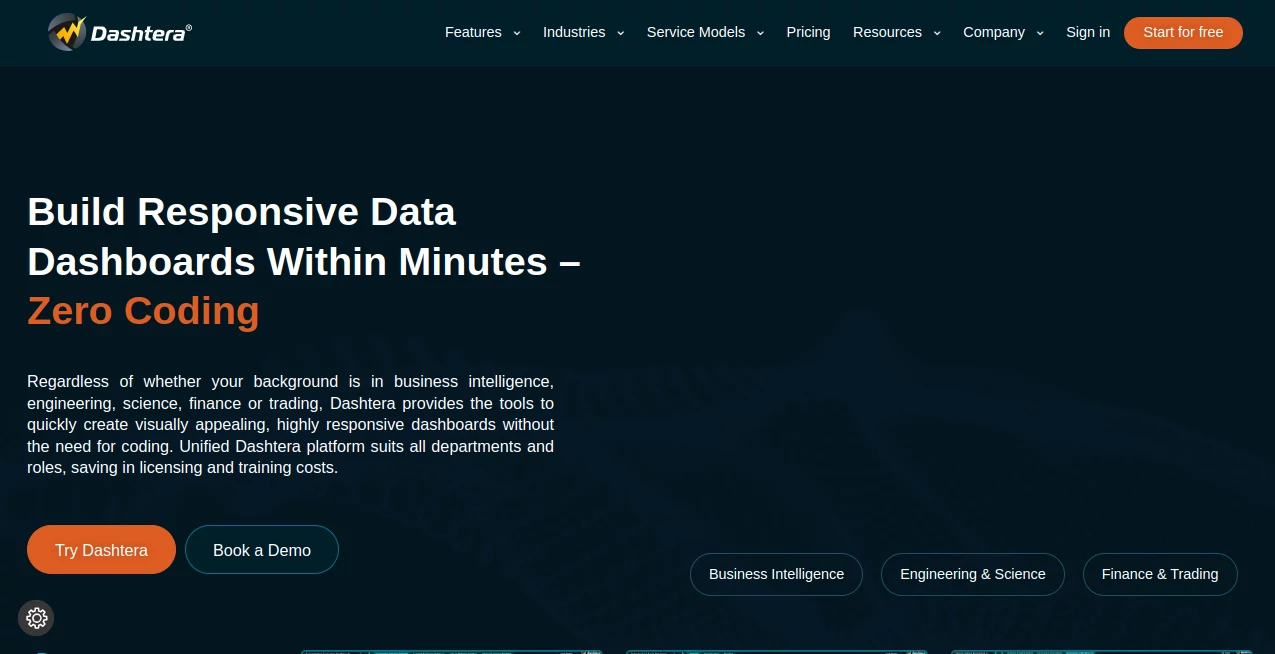Screenshot of Dashtera – An AI tool in the ,AI Workflow Management ,AI No-Code & Low-Code ,AI Productivity Tools ,AI Business Ideas Generator  category, showcasing its interface and key features.
