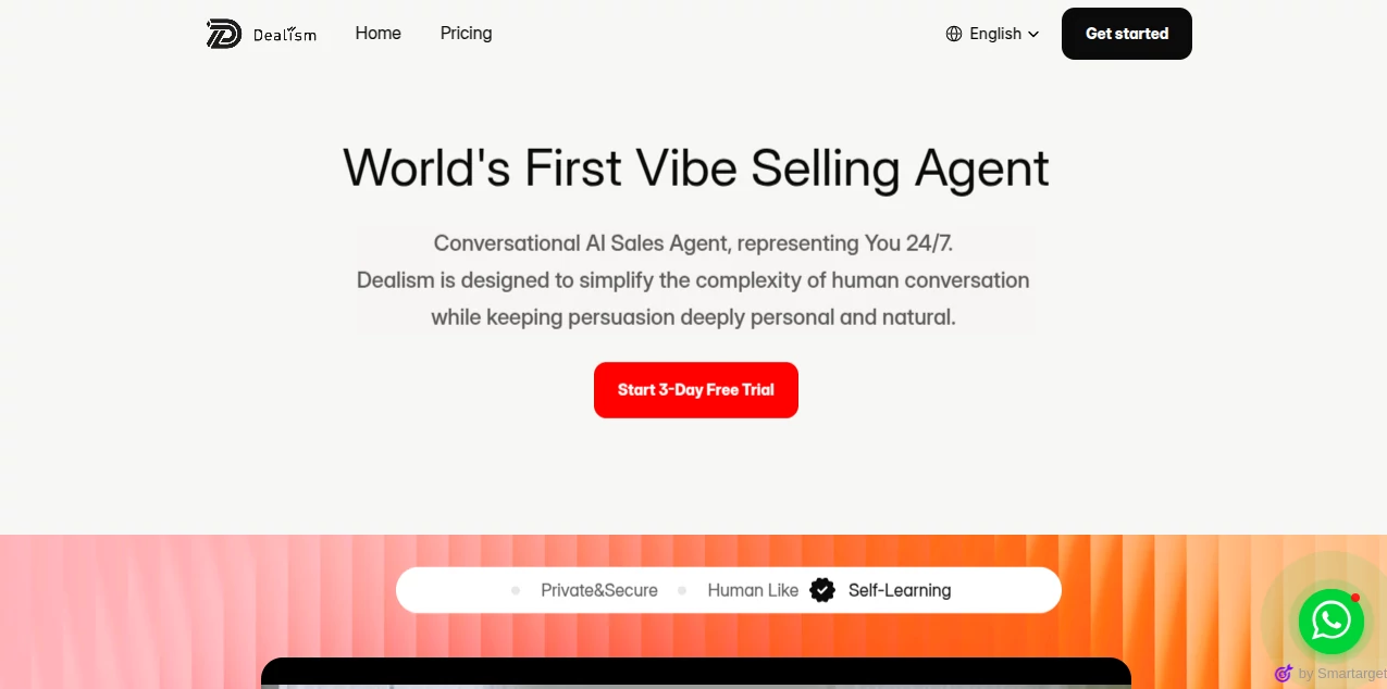 Screenshot of Dealism ai – An AI tool in the ,AI Customer Service Assistant ,AI Sales Assistant ,AI CRM Assistant ,AI Chatbot  category, showcasing its interface and key features.