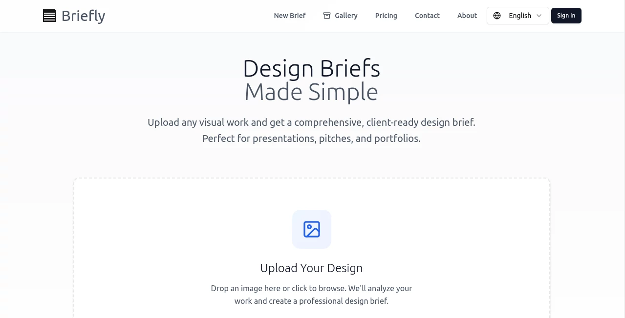 Screenshot of Briefly – An AI tool in the ,AI Creative Writing ,AI Design Assistant ,AI Content Generator ,AI Productivity Tools  category, showcasing its interface and key features.