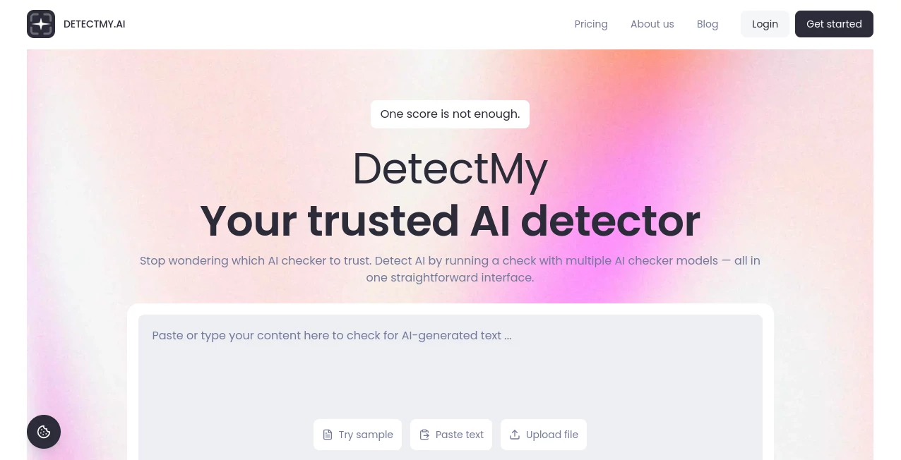 Screenshot of DETECTMY.AI – An AI tool in the ,AI Writing Assistants ,AI Detector ,AI Content Detector ,AI Education Assistant  category, showcasing its interface and key features.
