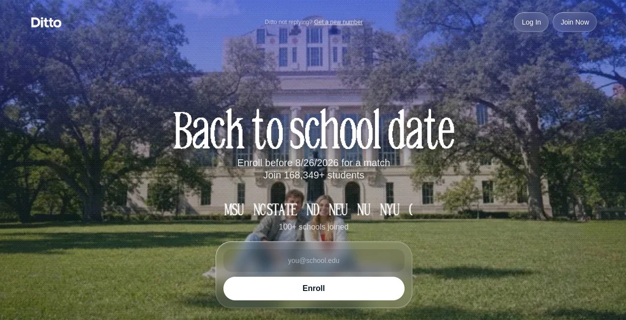 Screenshot of Ditto – An AI tool in the ,AI Life Assistant ,AI Dating Assistant ,AI Chatbot  category, showcasing its interface and key features.