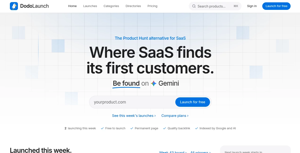 Screenshot of DodoLaunch – An AI tool in the ,Marketing  category, showcasing its interface and key features.
