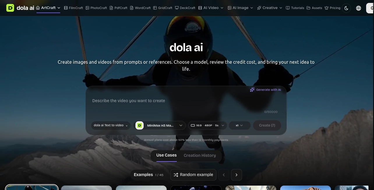 Screenshot of Dola AI – An AI tool in the ,AI Newsletter ,Other  category, showcasing its interface and key features.