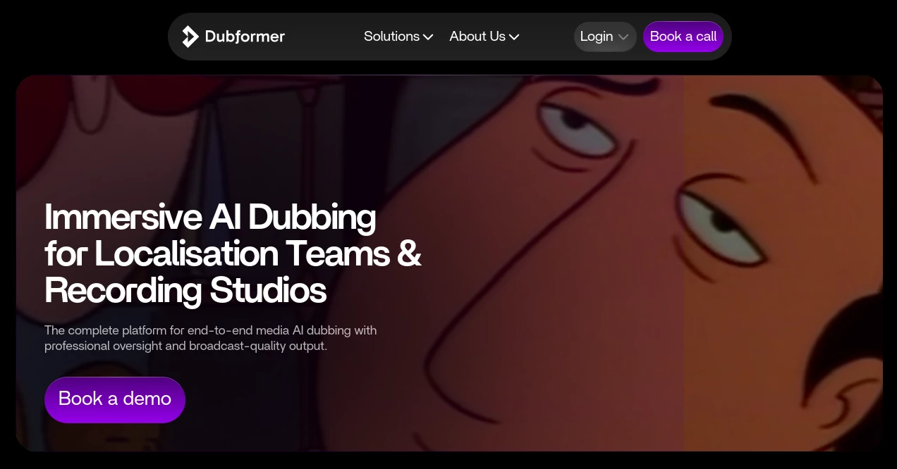 Screenshot of Dubformer AI – An AI tool in the ,AI Voice Changer ,AI Voice Cloning ,AI Speech to Text ,AI Speech Synthesis  category, showcasing its interface and key features.