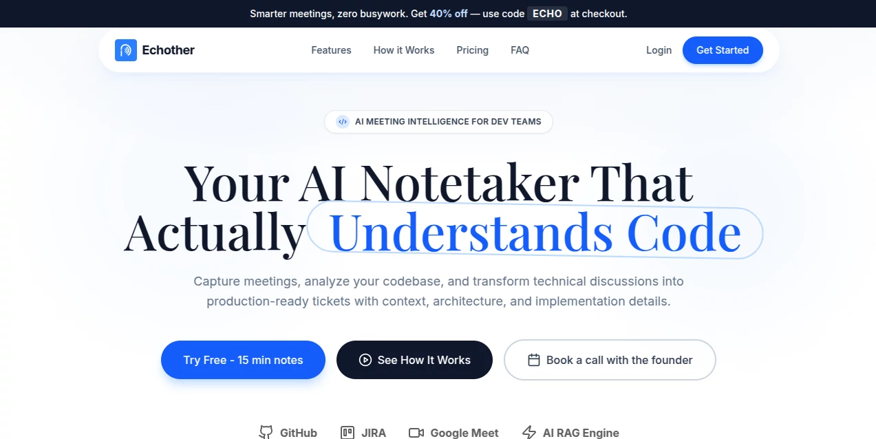 Screenshot of Echother – An AI tool in the ,AI Copywriting ,AI General Writing ,AI Writing Assistants ,AI Content Generator  category, showcasing its interface and key features.