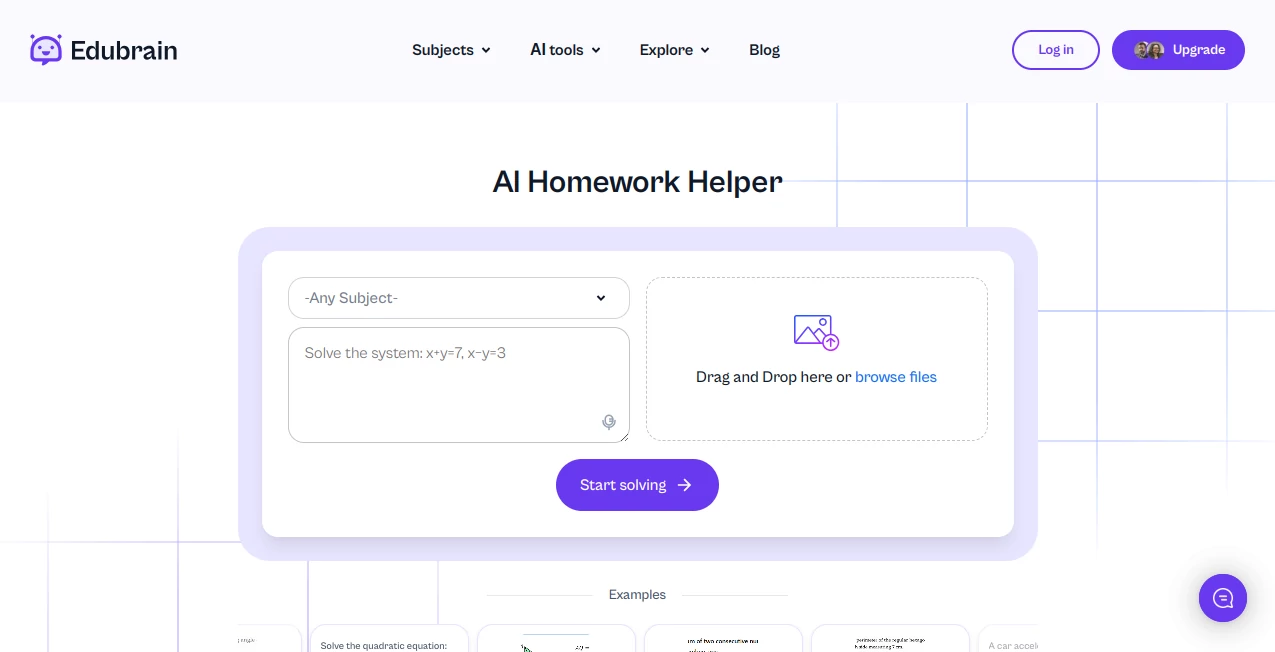 Screenshot of EduBrain – An AI tool in the ,AI Homework Helper ,AI Education Assistant ,AI Documents Assistant ,AI Files Assistant  category, showcasing its interface and key features.