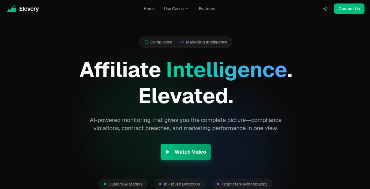 Screenshot of Elevery – An AI tool in the ,Business ,AI Analytics Assistant ,AI Advertising Assistant  category, showcasing its interface and key features.