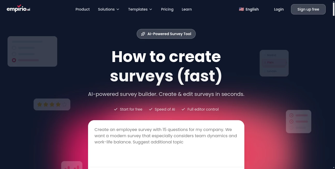 Screenshot of Empirio AI – An AI tool in the ,AI Workflow Management ,AI Productivity Tools ,AI Research Tool ,AI Business Ideas Generator  category, showcasing its interface and key features.