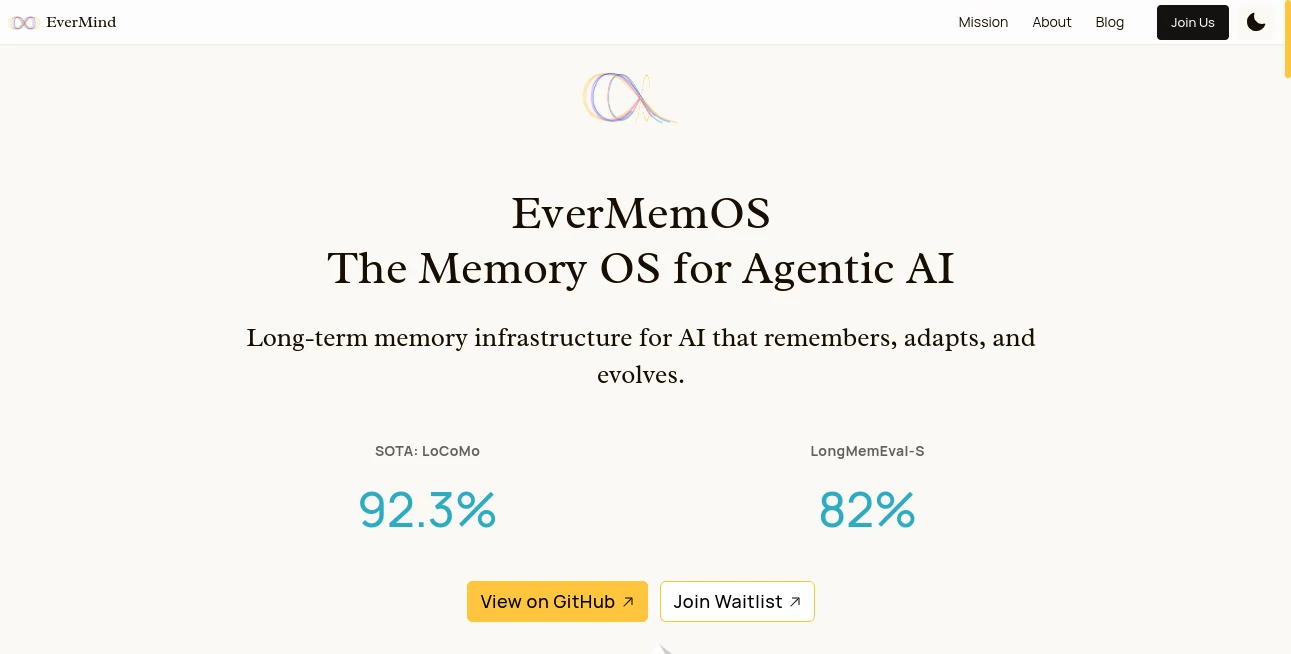 Screenshot of EverMind – An AI tool in the ,AI Developer Tools ,AI Research Tool ,AI Knowledge Base ,AI Workflow Management  category, showcasing its interface and key features.