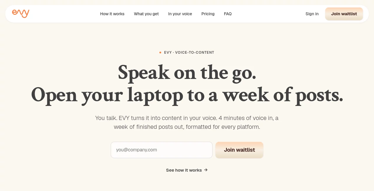 Screenshot of Evy.so – An AI tool in the ,AI Workflow Management ,AI Project Management ,AI Productivity Tools ,AI Team Collaboration  category, showcasing its interface and key features.