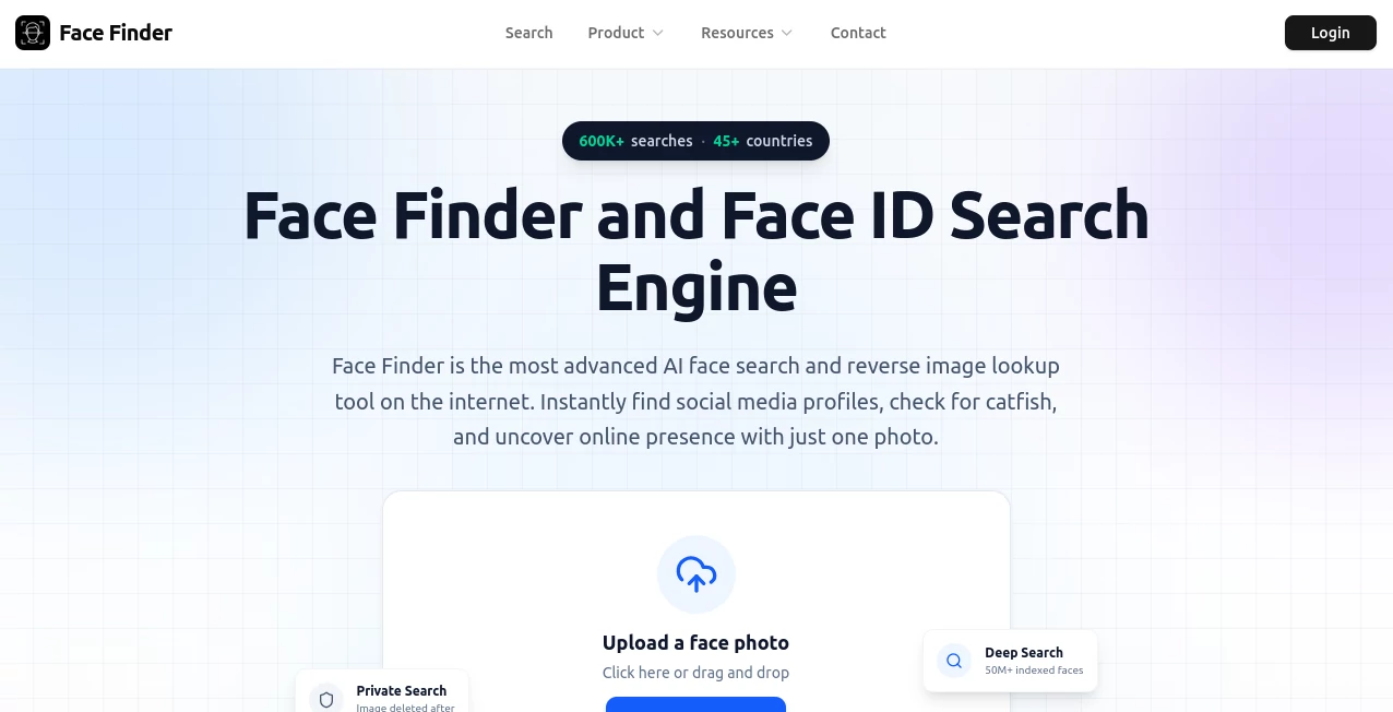 Screenshot of Face Finder – An AI tool in the ,AI Image Recognition ,AI Fun Tools ,Other  category, showcasing its interface and key features.