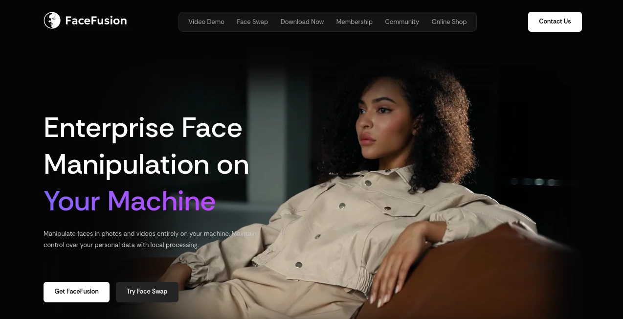 Screenshot of FaceFusion – An AI tool in the ,Photo & Image Editor ,AI Face Swap Generator ,AI Video Editor ,AI Video Generator  category, showcasing its interface and key features.