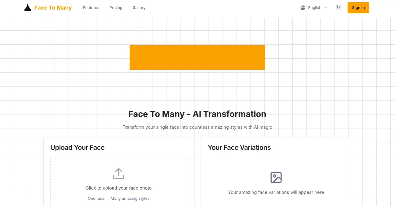 Screenshot of Face To Many – An AI tool in the ,AI Face Swap Generator  category, showcasing its interface and key features.