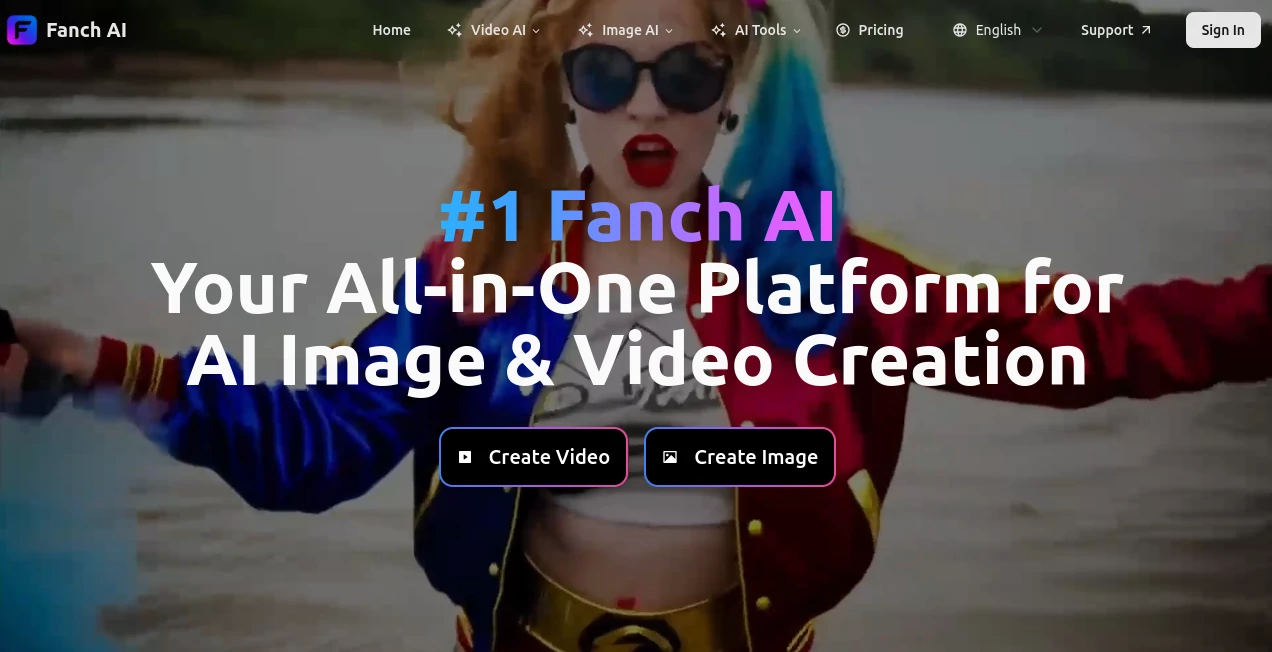 Screenshot of Fanch AI – An AI tool in the ,AI Text to Image ,AI Photo & Image Generator ,AI Image to Video ,AI Video Generator  category, showcasing its interface and key features.
