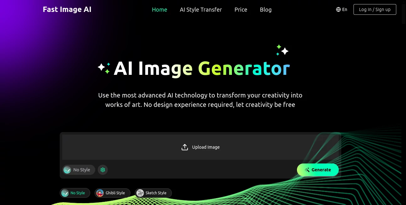 Screenshot of Fast Image AI – An AI tool in the ,AI Photo Enhancer ,Photo & Image Editor ,AI Art Generator ,AI Text to Image  category, showcasing its interface and key features.