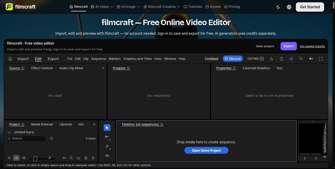 Screenshot of FilmCraft – An AI tool in the ,AI Animated Video ,Video  category, showcasing its interface and key features.