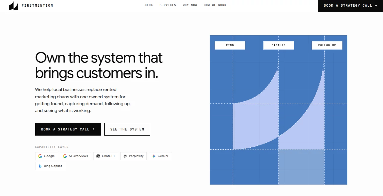 Screenshot of FirstMention – An AI tool in the ,AI SEO Assistant ,AI Marketing Plan Generator ,AI Research Tool ,AI E-commerce Assistant  category, showcasing its interface and key features.