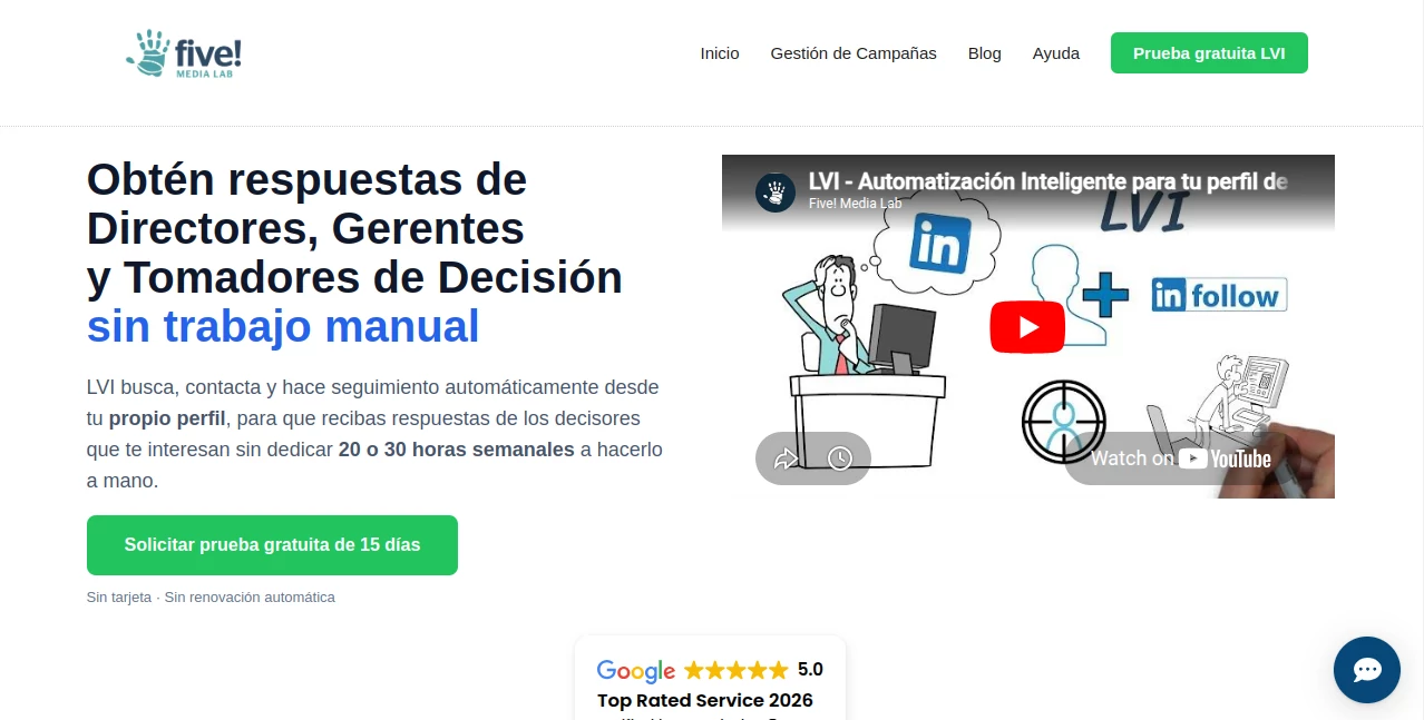 Screenshot of Five Media Lab – An AI tool in the ,AI Lead Generation ,AI Sales Assistant ,AI Digital Marketing Generator ,AI Marketing Plan Generator  category, showcasing its interface and key features.
