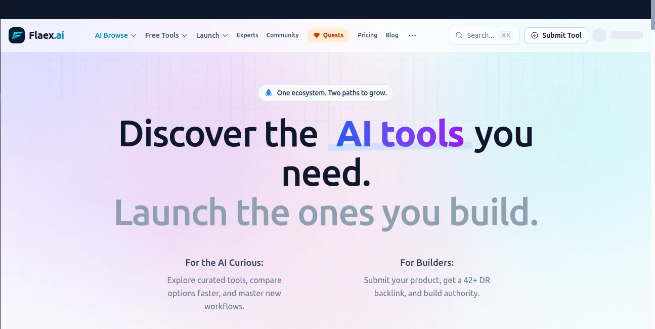 Screenshot of FLAEX AI – An AI tool in the ,AI Tools Directory  category, showcasing its interface and key features.