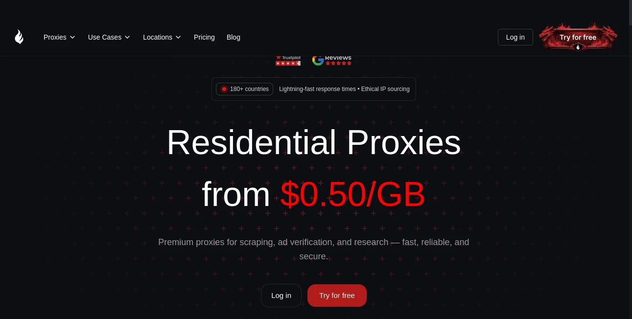 Screenshot of FlameProxies – An AI tool in the ,Other  category, showcasing its interface and key features.