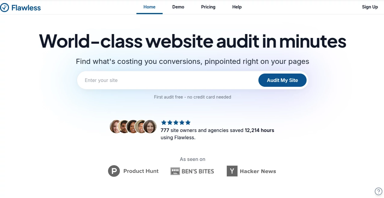 Screenshot of Flawless – An AI tool in the ,AI Animated Video ,AI Video Generator ,AI Video Editor ,AI Lip Sync Generator  category, showcasing its interface and key features.