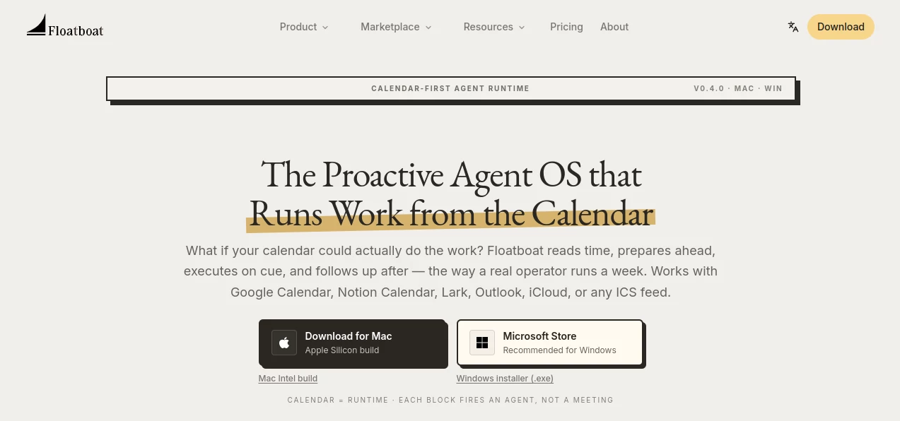 Screenshot of Floatboat – An AI tool in the ,AI Productivity Tools ,AI Team Collaboration ,AI Workflow Management ,AI Scheduling ,AI Developer Tools  category, showcasing its interface and key features.