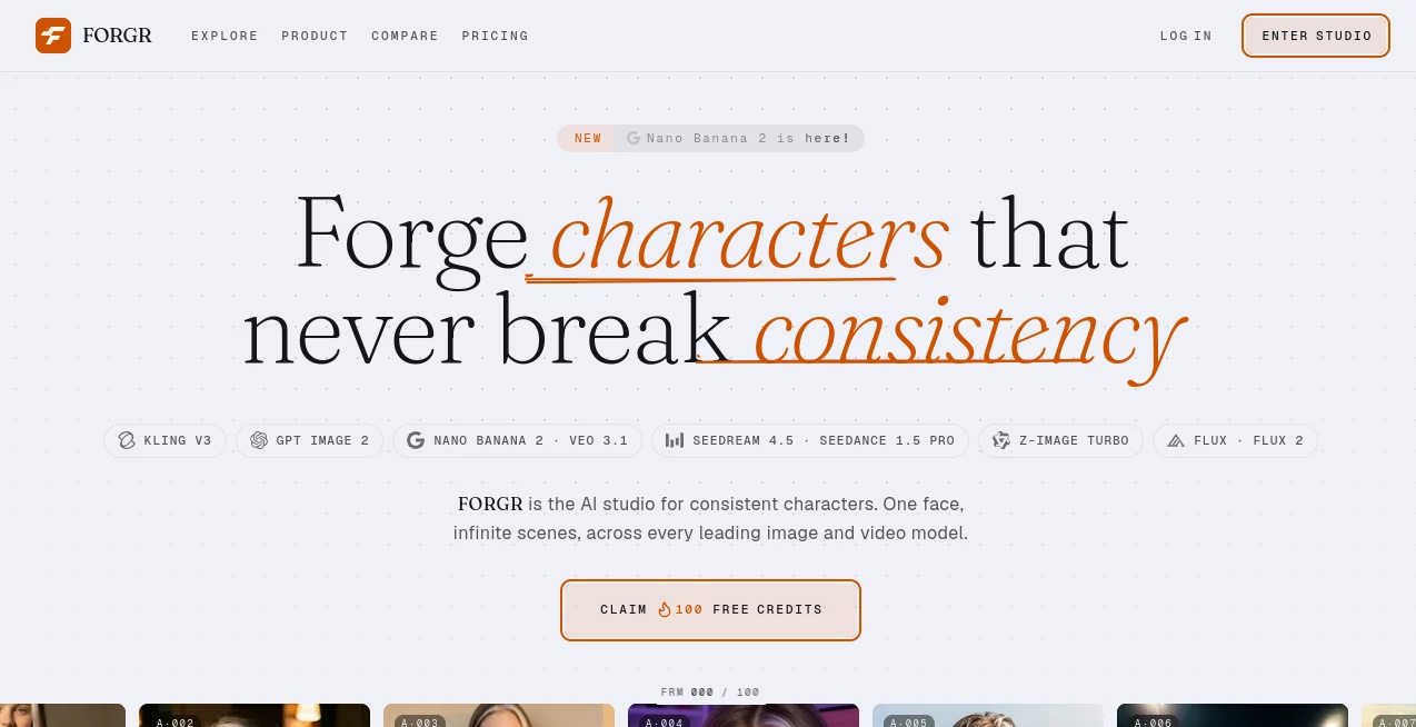 Screenshot of FORGR – An AI tool in the ,AI Photo & Image Generator ,AI Avatar Generator ,AI Image to Video ,AI Video Generator  category, showcasing its interface and key features.