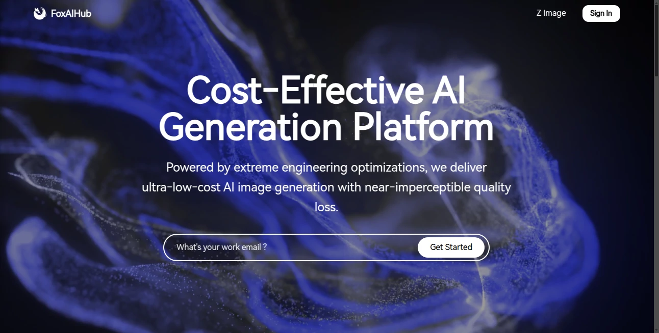 Screenshot of FoxAIHub – An AI tool in the ,AI Photo & Image Generator ,AI Video Generator ,AI Music Generator ,AI Developer Tools  category, showcasing its interface and key features.