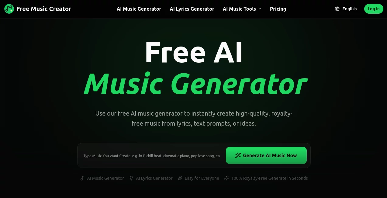 Screenshot of Purike LLC – An AI tool in the ,AI Text to Music ,AI Music Generator ,AI Voice & Audio Editing  category, showcasing its interface and key features.