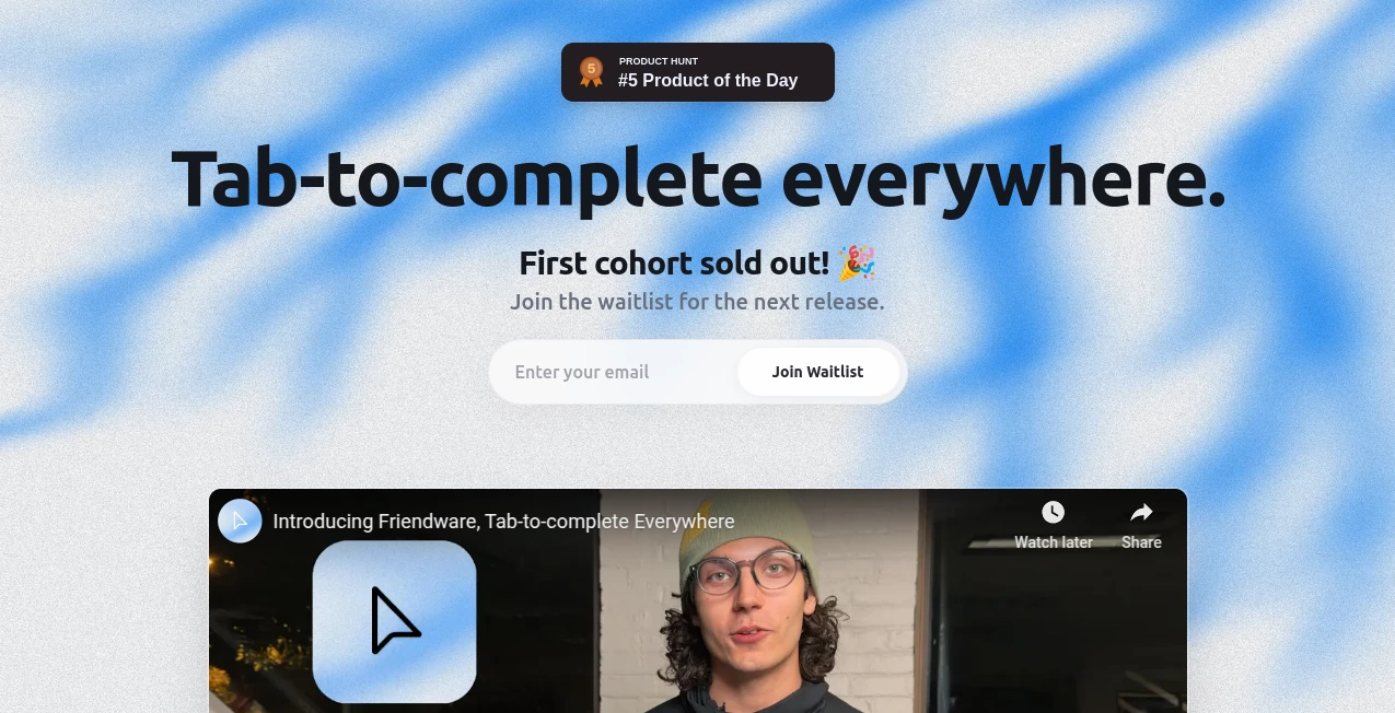 Screenshot of Friendware – An AI tool in the ,AI Reply Assistant ,AI Response Generator ,AI Productivity Tools ,AI Writing Assistants  category, showcasing its interface and key features.