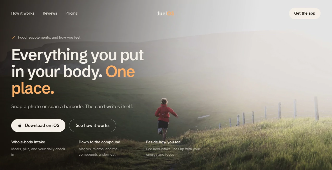 Screenshot of fuelOS – An AI tool in the ,AI Life Assistant ,AI Fitness ,AI Healthcare ,AI Productivity Tools  category, showcasing its interface and key features.