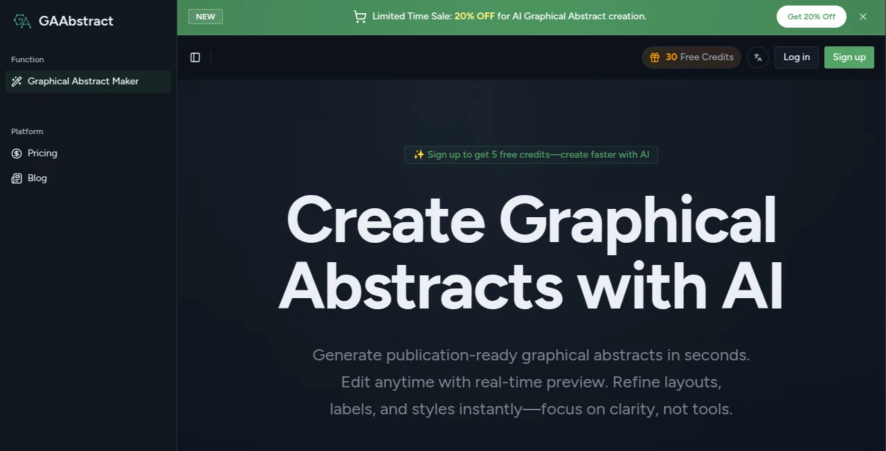 Screenshot of GAAbstract – An AI tool in the ,AI Image to Image ,AI Art Generator ,AI Design Generator ,AI Fun Tools  category, showcasing its interface and key features.