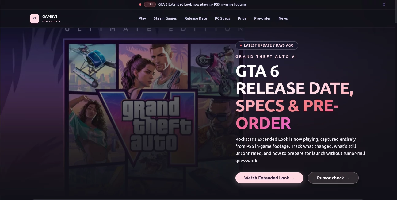 Screenshot of gamevi – An AI tool in the ,AI Game ,AI Fun Tools  category, showcasing its interface and key features.