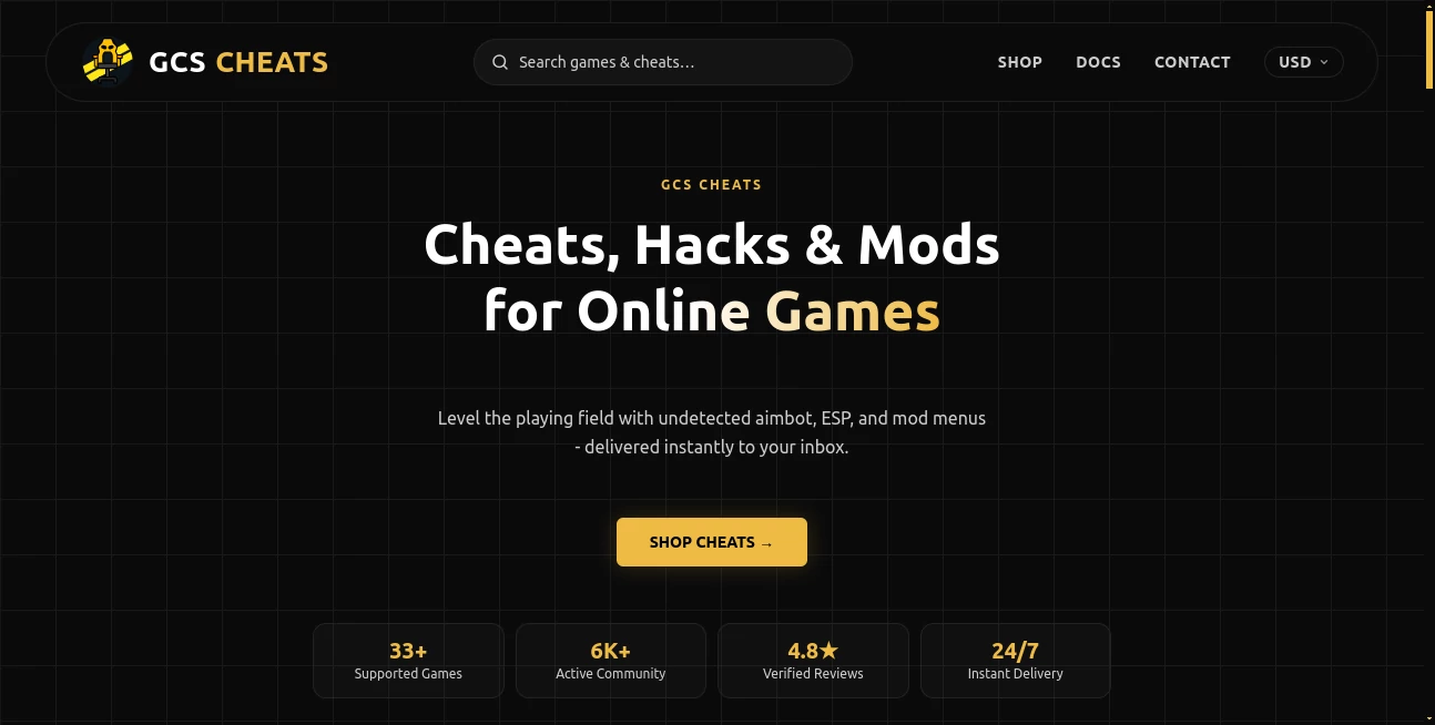 Screenshot of GCS Cheats – An AI tool in the ,AI Game ,AI Fun Tools  category, showcasing its interface and key features.