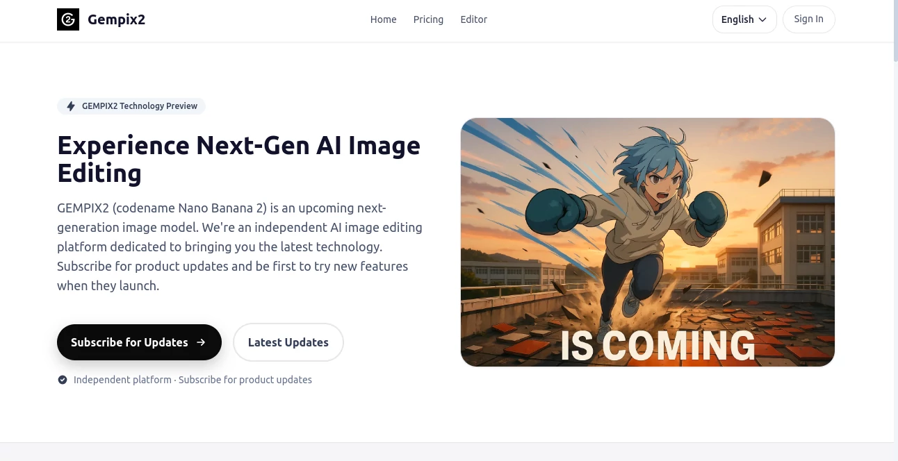 Screenshot of Gempix2 – An AI tool in the ,Photo & Image Editor ,AI Art Generator ,AI Design Generator ,AI Image to Image  category, showcasing its interface and key features.