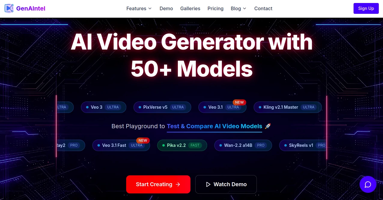 Screenshot of GenAIntel – An AI tool in the ,AI Photo & Image Generator ,AI Content Generator ,AI Video Generator ,AI Design Generator  category, showcasing its interface and key features.
