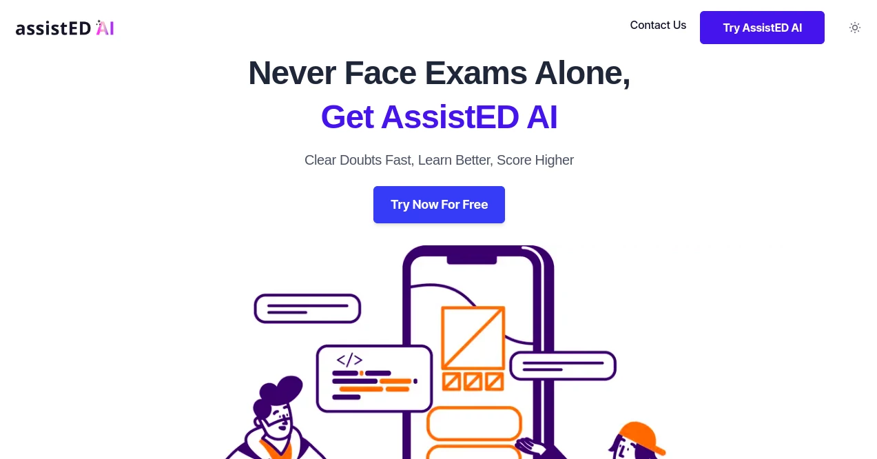 Screenshot of AssistED AI – An AI tool in the ,AI Homework Helper ,AI Quizzes ,AI Education Assistant ,AI Coaching  category, showcasing its interface and key features.