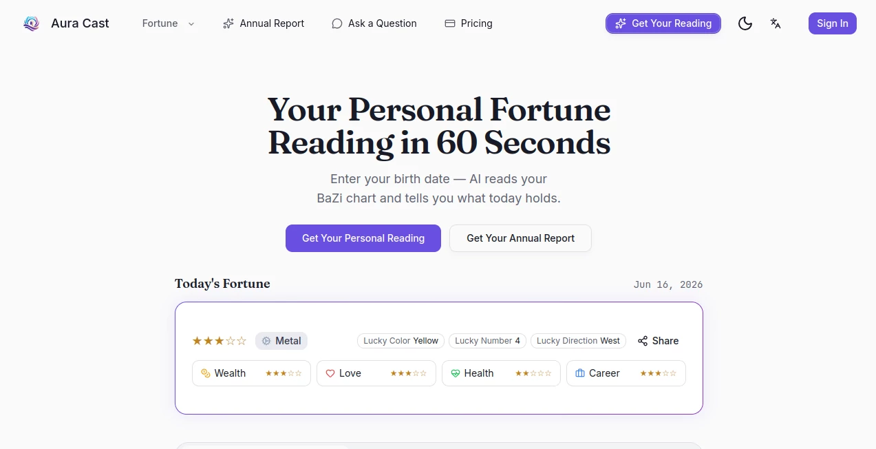 Screenshot of Aura Cast – An AI tool in the ,AI Voice & Audio Editing ,AI Speech Synthesis ,AI Voice Assistants ,AI Podcast Assistant  category, showcasing its interface and key features.