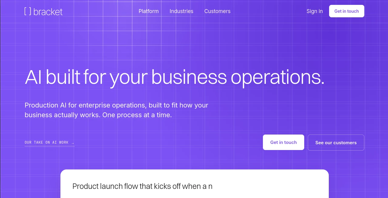 Screenshot of Bracket – An AI tool in the ,AI Productivity Tools ,AI Team Collaboration ,AI Workflow Management ,AI Project Management  category, showcasing its interface and key features.